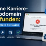 Keine Karriere-Subdomain Gefunden