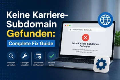 Keine Karriere-Subdomain Gefunden