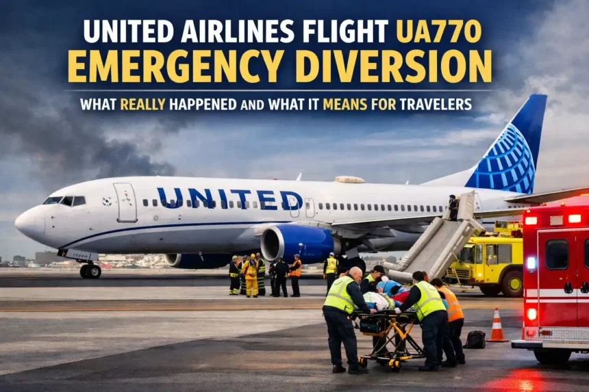 United Airlines Flight UA770 Emergency Diversion