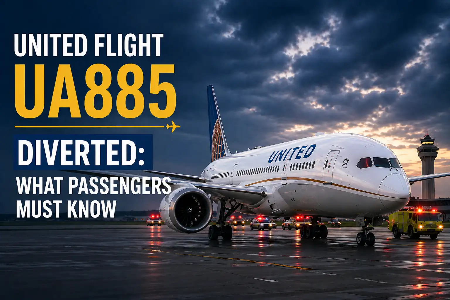 United Flight UA885 Diverted