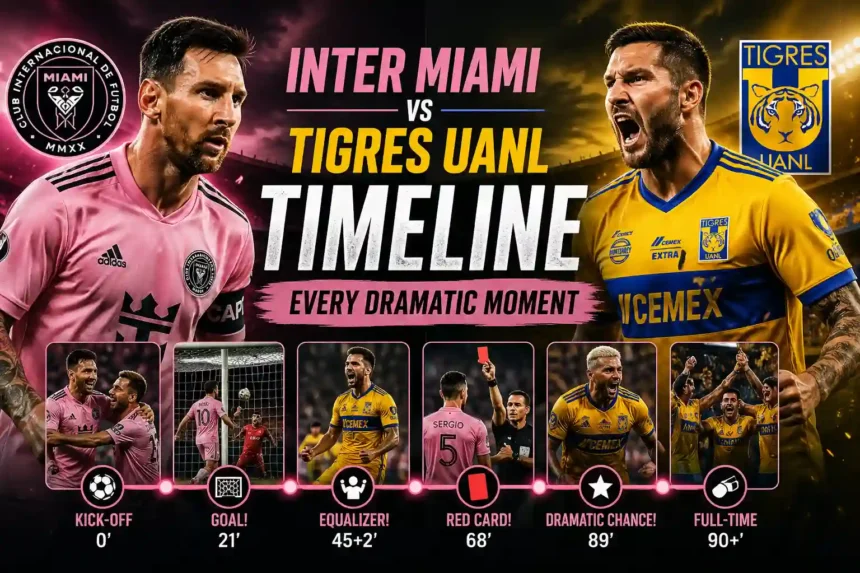 Inter Miami vs Tigres UANL Timeline